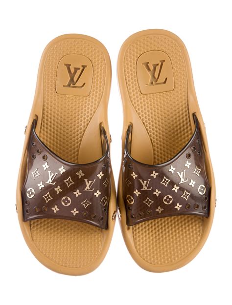 mens louis vuitton sandals|louis vuitton monogram sliders.